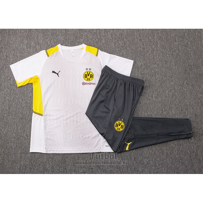 Chandal del Borussia Dortmund Manga Corta 2021-2022 Blanco